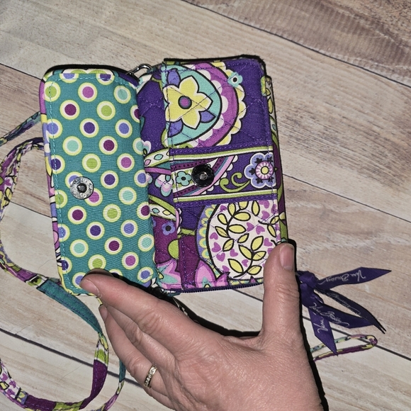 Vera Bradley Purple Paisley Crossbody Bag - Picture 2 of 5